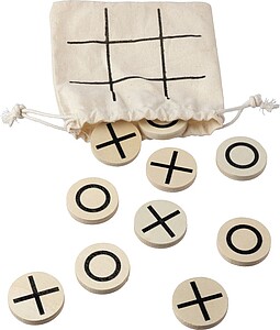 Dřevěné Tic-Tac-Toe, khaki