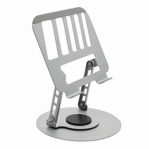 Držák na tablet, stříbrná - reklamní předměty