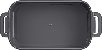 Dvoupatrová krabička na oběd, šedá