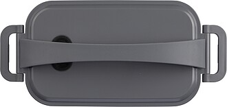 Dvoupatrová krabička na oběd, šedá