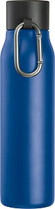 Dvoustěnná láhev s karabinou 600 ml, modrá