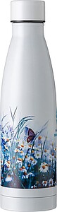 Dvoustěnná nerezová láhev na pití, 500ml, bílá - reklamní předměty