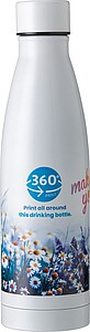 Dvoustěnná nerezová láhev na pití, 500ml, bílá
