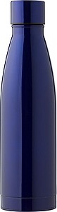 Dvoustěnná nerezová láhev na pití, 500ml, tmavě modrá