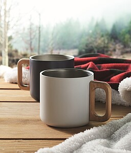 Dvoustěnný hrnek 350 ml, bílá