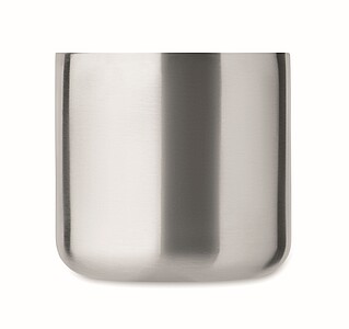 Dvoustěnný hrnek 350 ml, stříbrná