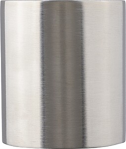 Dvoustěnný nerezový hrnek o objemu 200ml s karabinou, kobaltově modrá