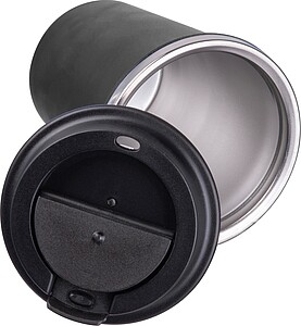 Dvoustěnný nerezový termohrnek 350 ml, černá