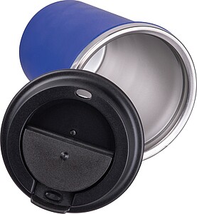 Dvoustěnný nerezový termohrnek 350 ml, modrá