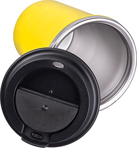 Dvoustěnný nerezový termohrnek 350 ml, žlutá