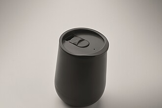 Dvoustěnný pohárek 300 ml z PP, černá