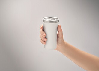 Dvoustěnný termohrnek 160 ml, bílá