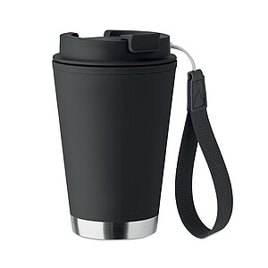 Dvoustěnný termohrnek 300 ml, černá - termohrnek s vlastním potiskem