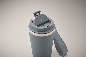 Dvoustěnný termohrnek, 350 ml, petrolejová