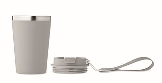 Dvoustěnný termohrnek, 350 ml, šedá