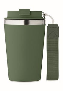 Dvoustěnný termohrnek, 350 ml, tmavá zelená