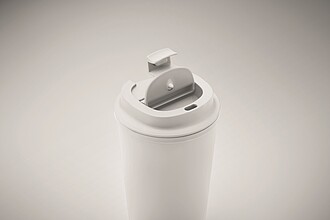 Dvoustěnný termohrnek 350ml, bílá