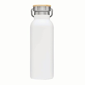 Dvouvrstvá nerezová láhev na pití, 500ml, bílá