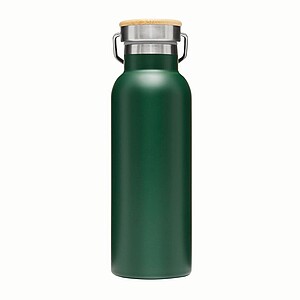 Dvouvrstvá nerezová láhev na pití, 500ml, zelená