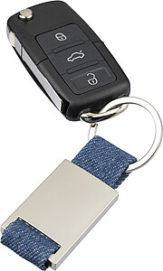 Džínová klíčenka, modrá