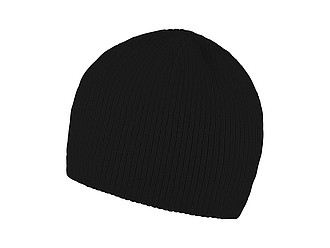 EGON Pohodlná zimní čepice s vnitřní čelenkou, černá - reklamní čepice