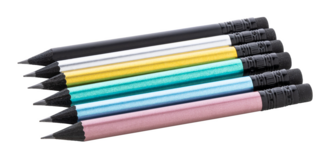 EKINA Mini tužka z černého dřeva, růžová