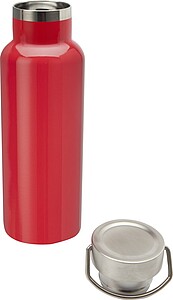 EROLA Dvoustěnná termoska z recyklované nerezové oceli, 500 ml, červená