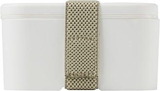 FELIS Plastová obědová krabička s páskem, objem 700 ml, bílá