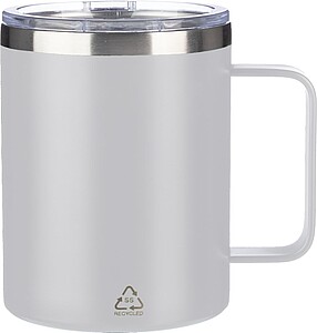 FERHAR Dvoustěnný termohrnek z nerezové oceli, 300 ml, bílá - reklamní hrnky
