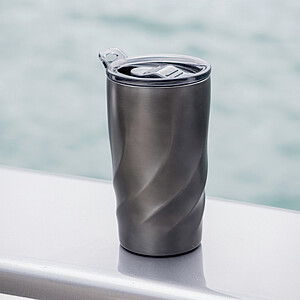 FIER Cestovní termohrnek BrandCharger, 400 ml, gunmetal