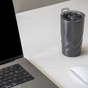 FIER Cestovní termohrnek BrandCharger, 400 ml, gunmetal