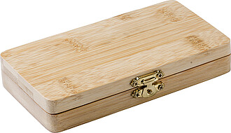 FISUNA Sada šroubováku s 24 bity v bambusovém pouzdře