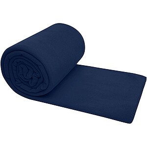 Fleecová deka velikosti 220 × 250 cm, námořní modrá