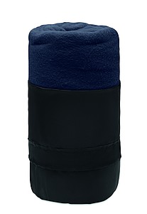 Fleecová deka z RPET, 120x150cm, modrá