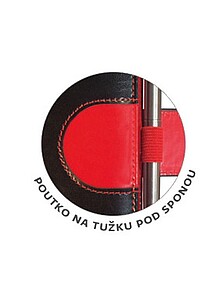 Flip 2026 diář denní B6, červeno černý