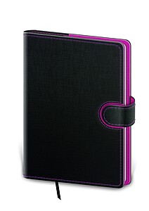 Flip 2026 diář týdenní A5, antracit/magenta