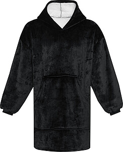 FRAZADA Unisex mikinová televizní deka, černá