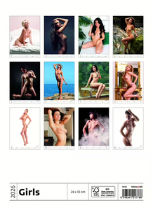 Girls nástěnný kalendář 2026