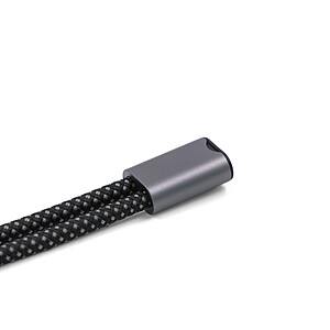 GOSTADIN Šňůrka na zápěstí na mobil s nabíjecím kabelem BrandCharger, gun metal