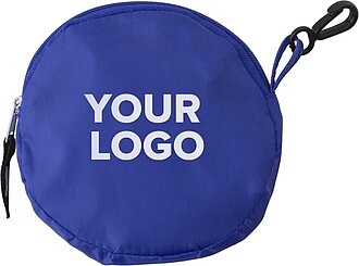 HINTON Nákupní taška balitelná do pytlíku s klipem, modrá