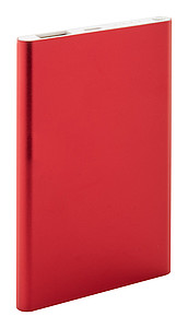 Hliníková powerbanka 4000mAh, červená - reklamní předměty