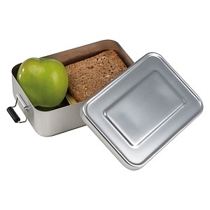 Hliníkový lunchbox 1000 ml , stříbrná
