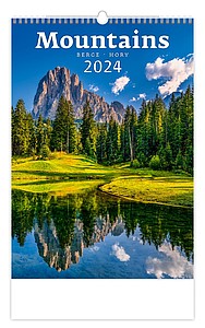 Hory 2026, nástěnný kalendář, prodloužená záda - reklamní kalendáře