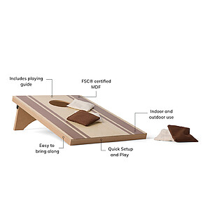 Hra Cornhole, hnědá - reklamní předměty