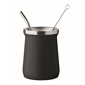 Hrnek na čaje Yerba maté 240 ml, černá