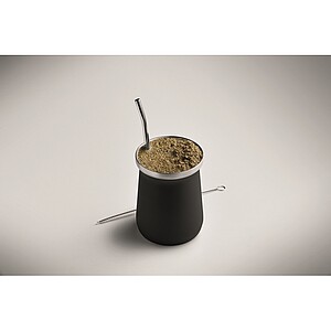 Hrnek na čaje Yerba maté 240 ml, černá