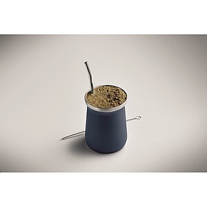 Hrnek na čaje Yerba maté 240 ml, námořní modrá