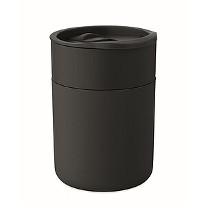Hrnek se silikonovým návlekem, 330ml, černá - reklamní hrnky