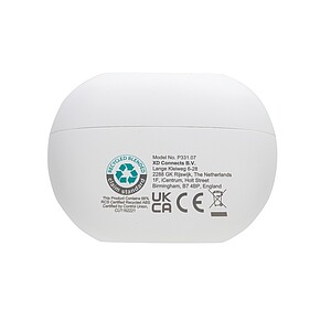 Hybridní ANC/ENC sluchátka do uší z RCS recyklovaného plastu, bílá