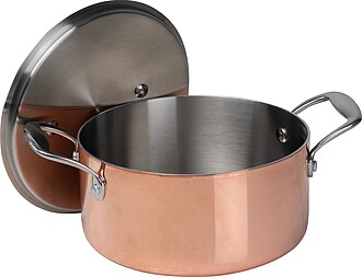 Indukční hrnec s poklicí, růžová